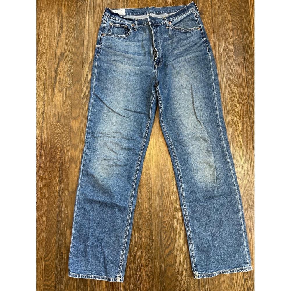 Gap Loose High Rise Jeans Womens 30 10R Medium Wash Blue Straight Leg Denim
